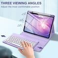 thumbnail image 6 of GEAK Compatible With iPad Air 11 inch (M2/M3) /Air 5th/ Air 4th Generation Case with Keyboard, Detachble Magnetic Fits For iPad Air Keyboard with Case, Purple, 6 of 9