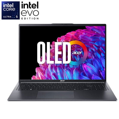 Acer Swift GO 16" 3.2K@ 120Hz| Intel Ultra 5 125H| 16G DDR5| 1TB SSD| Finger Print| W11 - Excellent Recertified with 1 Year Acer Manufacturer Warranty