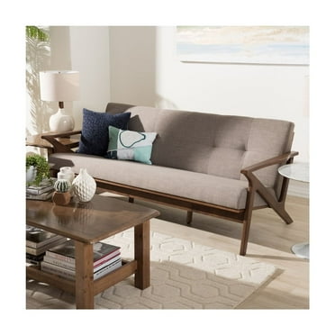 HomeStock Farmhouse Fresh 3-Seater Sofa, Sleek Tufted Design Sofa with Ample Seating Space, Living Room Seating Furniture, Modern Seating Sofa