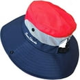 thumbnail image 2 of Women Sun Protection Hat, Quick Dry Adjustable Wide Brim Mesh Bucket Hat UPF 50+ Red, 2 of 6