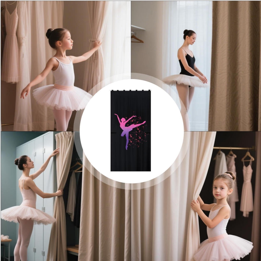 Ksruee Portable Dancer Changing Curtains Rehearsals Dance Screens 59x31.5 Inch Portable Backstage Dancer Changing Curtains Room for Training Competition Outdoor Camping wondeful