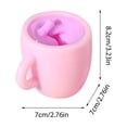 thumbnail image 2 of Hamster Milk Tea Cup Squishy Fidget Toys for Adults Soft TPR Sensory Gadget Realistic Animal Dessert Shape Office Desk Accessory Tactile Pressure Relief Tool 1 Pack, 2 of 3