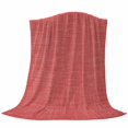thumbnail image 6 of Vintage Coral Red Blanket Soft Cozy Warm Throw Blanket for Couch, Plush Fuzzy Flannel Fleece Blankets for Sofa, Farmhouse Retro Solid Color Linen Texture Bed Blankets Gifts for Men, 50"x80", 6 of 9