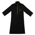 thumbnail image 3 of Kiijoy Toddler Boys Embroidery Thobe Loose Long Sleeve Kaftan Robe with Pocket, Sizes 3-4, 3 of 8