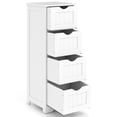 thumbnail image 6 of Gymax Bathroom Floor Cabinet Freestanding Narrow Side Storage Organizer w/ 4 Drawers, 6 of 6