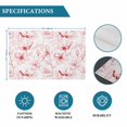 thumbnail image 6 of Pink Flower Placemats Set of 8, Watercolor Floral Botanical Line Drawing Print Placemats for Dining Table, Place Mats for Kitchen Tabletop, Waterproof Wipeable Dining Table Mats Set, 6 of 9