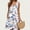 White#4, variant on Viikei Women Dress Summer Maxi Dresses,Women Casual Loose Summer Printed Dress Sleeveless V-neck Top/shirt Set White S