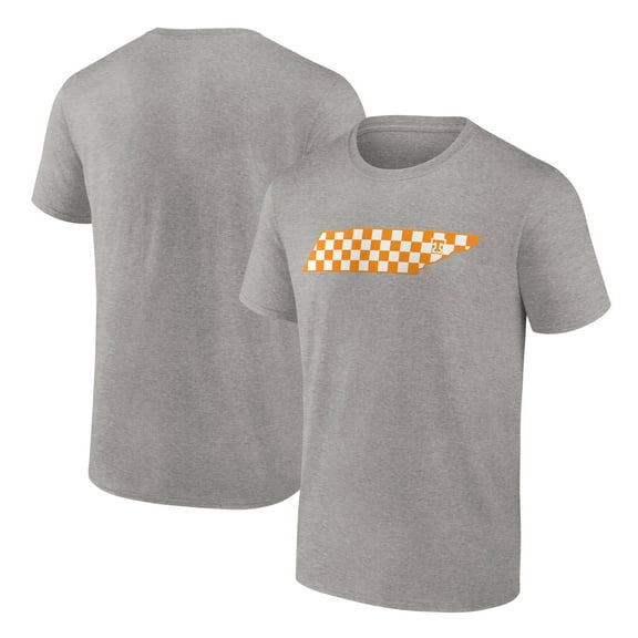 Men's Heather Gray Tennessee Volunteers State Flag T-Shirt