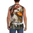 thumbnail image 4 of Pofeuu Cartoon Scottish Duck Print Men's Muscle T-Shirt, Sleeveless, Muscle Tank, Classic Muscle Tee Top For Men Casual Sleeveless Muscle T-Shirt Trendy Clothes-Medium, 4 of 7