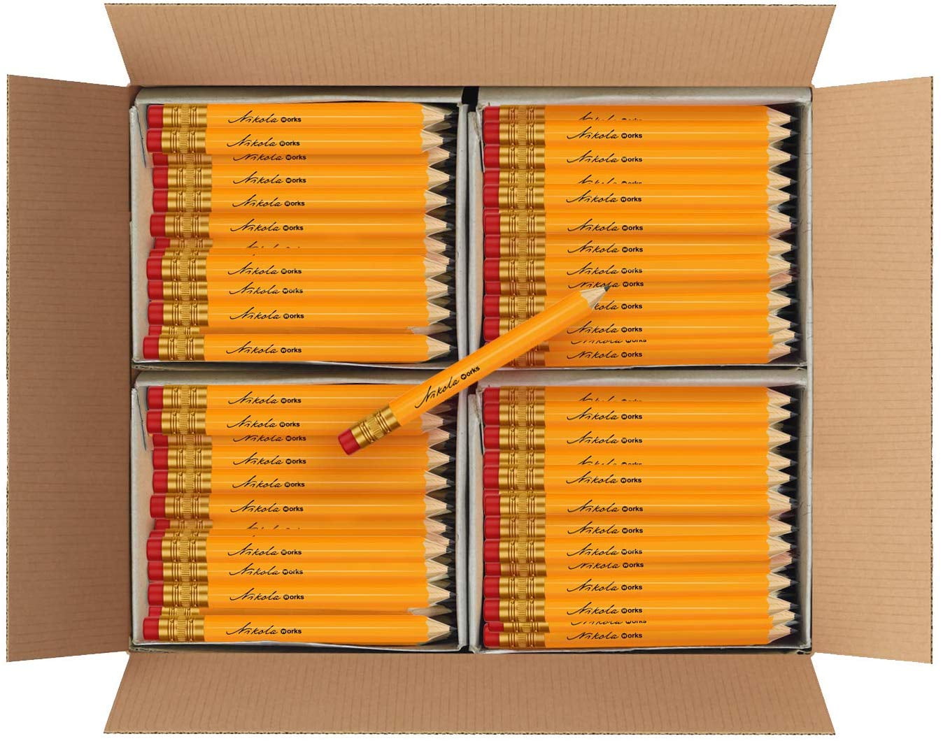 Nikola Works Classic American Standard Mini Golf Pencils, PreSharpened