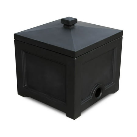 Mayne Fairfield Black 100' Hideaway Garden Hose Bin