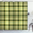 thumbnail image 1 of Ambesonne Olive Green Shower Curtain, Scottish Quilt, 69"Wx75"L, Dark Green Yellow Brown, 1 of 3