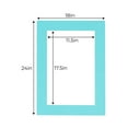 thumbnail image 3 of Aquamarine Acid Free 18x24 Picture Frame Mats with White Core Bevel Cut for 12x18 Pictures - Fits, 3 of 3