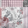 thumbnail image 5 of Davulos Patchwork Quilt Set King /California King Size, 3 Pieces Pink Floral Plaid Summer Bedspread Coverlet Set, Soft Microfiber Reversible Lightweight Bed Cover for All Season, 5 of 8