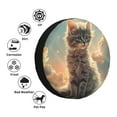 thumbnail image 4 of Logiee Sunshine Cloud Kitten Print Spare Tire Cover, Universal Wheel Protectors,Waterproof Dust-Proof UV Sun Wheel Tire Cover,Fit for SUV, RV, Travel Trailer, Truck-14 inch, 4 of 6