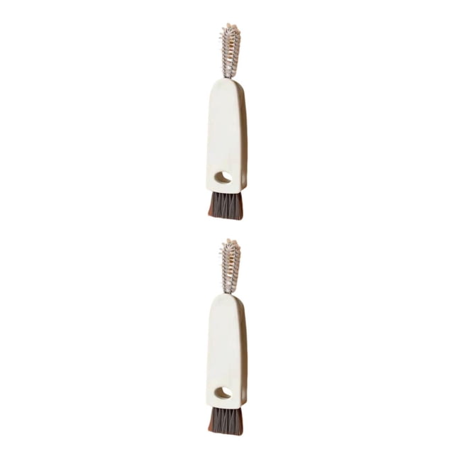 Matsuzay Cepillo ranurado para botella de leche, removedor de polvo multifuncional con mango largo en forma de zanahoria, accesorios de herramientas de Gris 2piezas Matsuzay CBP496714