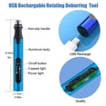thumbnail image 2 of Kit de Herramientas de Impresión 3D, Herramientas de Desbarbado, Bolígrafo Rotativo Eléctrico USB 3 Velocidades para Rebabas de Impresión 3D, Modelo Impresora 3D, Modelo de Resina, 2 of 6