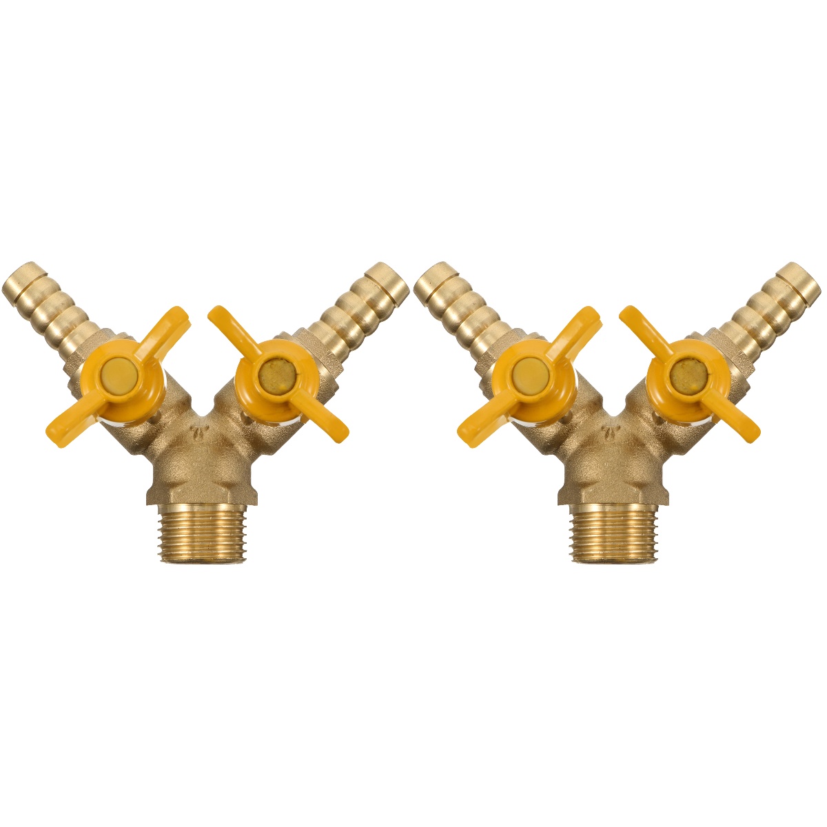 Hose Valve Ball Garden Fitting Gas Splitter Barb Shaped Connector Fuel
