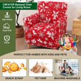 thumbnail image 4 of Housses de Chaise Extensibles avec Accoudoirs, Housse de Chaise d'Appoint Imprimée, Fauteuil Fleur, Housses de Fauteuil de Banquet Douces, Housses de Chaise Lavables pour Salon, Bureau, Réception, Lecture, Sofa, 4 of 7