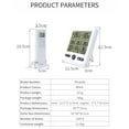 thumbnail image 3 of Indoor Outdoor Thermometer Digital Weather Station Accurate Temperature Measurement Humidity Detection For Indoor Use, 3 of 11