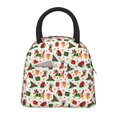 thumbnail image 1 of Disketp Christmas Hat Cute Puppy Bolsa Térmica para Almuerzo, Lonchera con Abertura Amplia y Gran Capacidad, Organizador Reutilizable para Mujeres, Hombres y Adultos, 1 of 6