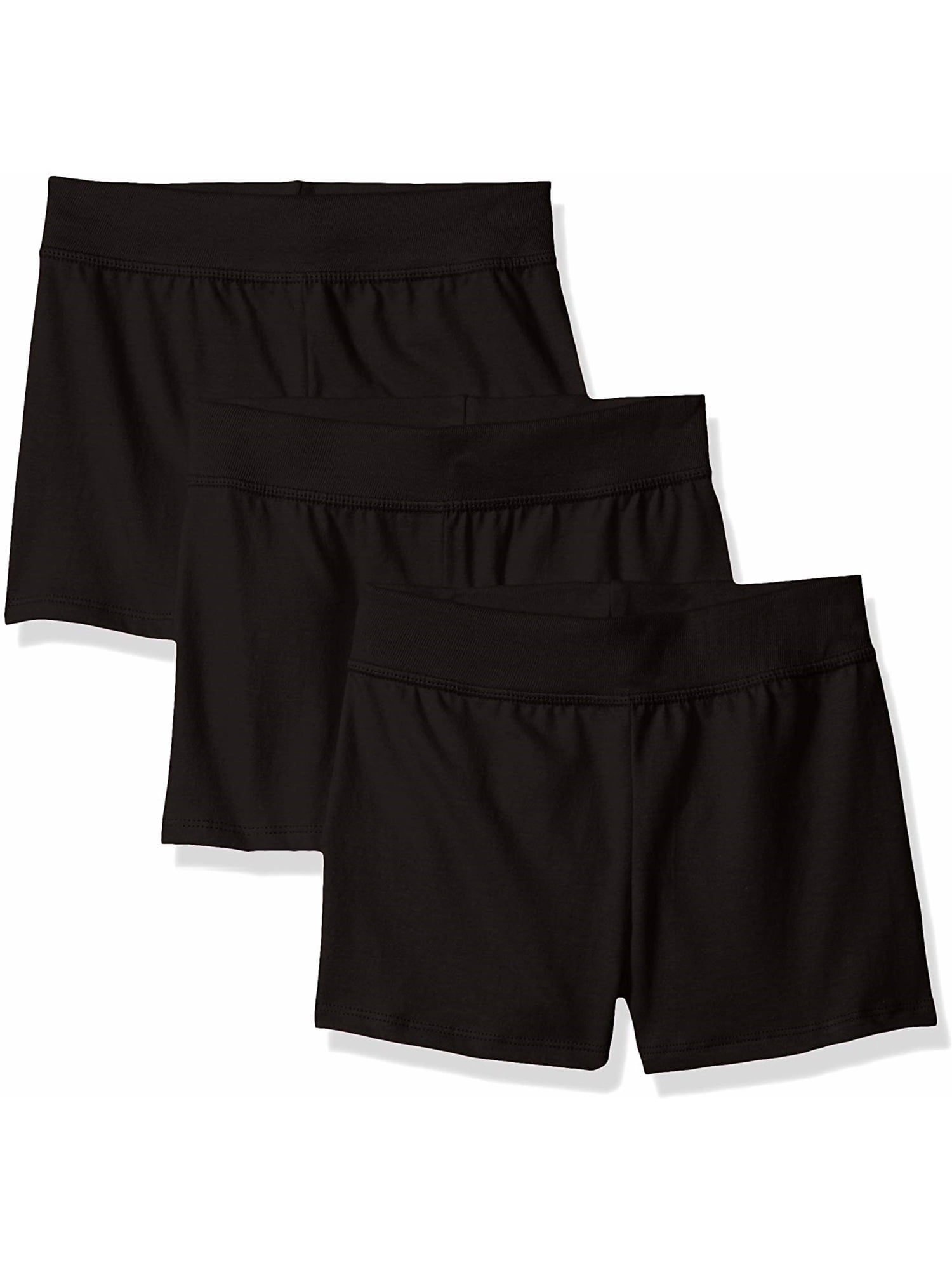 Photo 1 of Hanes Girls Jersey Shorts, 3-Pack, Size XS, 4-6