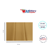 Noble Gold Tissue Paper Squares, Bulk 100 Sheets, Presents by A1 Bakery Supplies, Large 15 Inch x 20 Inch