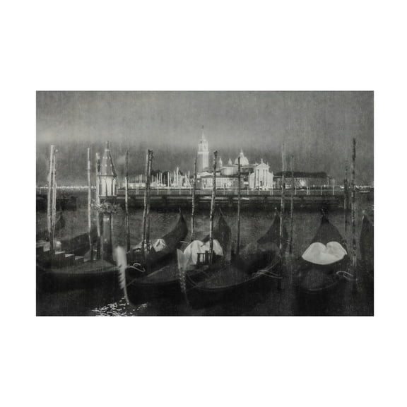 Trademark Fine Art Leonid Yermoshkin Rainy Night in Venice Canvas Wall Art