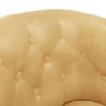 thumbnail image 2 of vidaXL Tub Chair Gold Faux Leather, 2 of 9