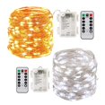 thumbnail image 3 of Bewildely 2 uds impermeables 100 luces LED luces de Navidad luces de cadena Led luces de decoración de Navidad al aire libre/interior Iluminación navideña blanco Bewildely HA027691-02, 3 of 6