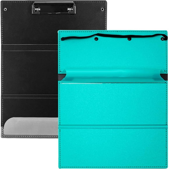 PinesC Portable Foldable Nursing Clipboard, Trifold Metal Clipboard for Medical Students
