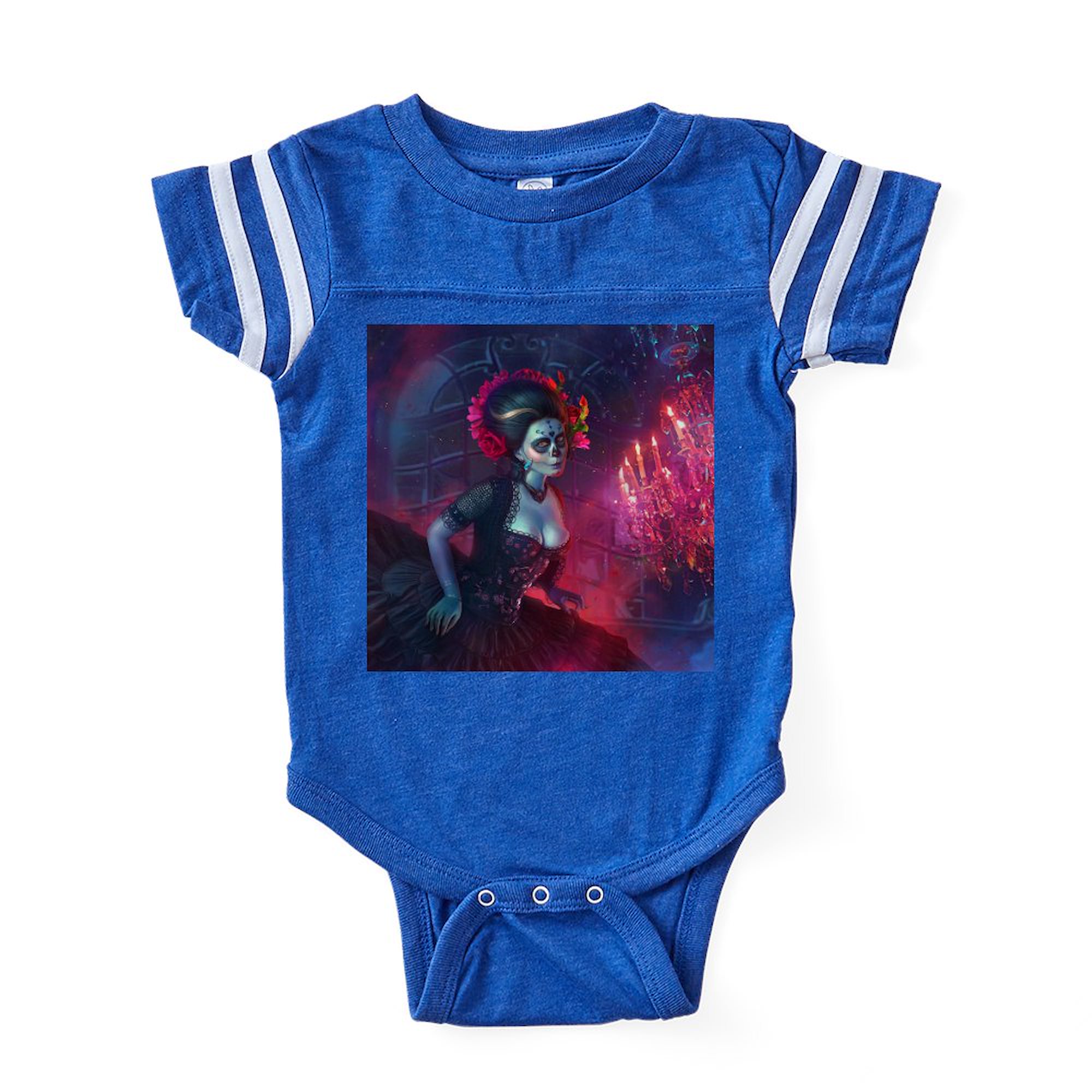 CafePress - Dia De Los Muertos - Cute Infant Baby Football Bodysuit