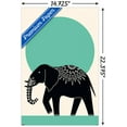 thumbnail image 3 of Ink Elephant Wall Poster, 14.725" x 22.375", 3 of 3