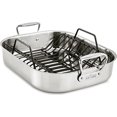 thumbnail image 1 of All-Clad E7522S54 Stainless Steel Large 11 * 14 inch Roaster with Rack, 1 of 1