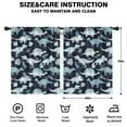 thumbnail image 2 of Blackout Kids Curtains,DarkBlue Cartoon Dinosaurs Leaves Pattern Childrens Insulated Curtains Set Of 2,Bedroom Essentials,Toddler Room Decor 42"x54", 2 of 5