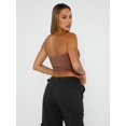 thumbnail image 6 of Women's Strapless Bandeau Double Layered Basic Casual Tube Top, 6 of 6