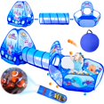 thumbnail image 1 of Tienda de campaña para niños PigPigPen 3 en 1 con túnel de juego y piscina de bolas, 1 of 7
