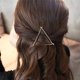 thumbnail image 3 of Paquete de 12 pinzas para el cabello doradas para mujer, pinzas para el cabello minimalistas y delicadas para mujer, horquilla hueca geométrica de aleación, círculo de plumas, triángulo, luna, regalo, 3 of 4