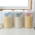 thumbnail image 1 of yingyy Compartment Food Storage Container PP Clear Cereal Kitchen Organizer Compartment PP food storage box Airtight Rotating Lid Snacks Storage Box, 1 of 9