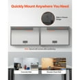 thumbnail image 3 of KFFKFF Metal Wall Cabinet – 27.56" W x 12.01" D x 19.69" H, Floating Storage Cabinet with Lift-Up Door and Adjustable Shelf, 240 lbs Weight Capacity, 3 of 9