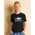 thumbnail image 4 of Tstars Boys Unisex Valentine's Day Shirts for Kids Love Love Bites Funny Humor Shark Valentine's Day Gift Idea for Boy Youth Kids Birthday Party Gift T Shirt, 4 of 7
