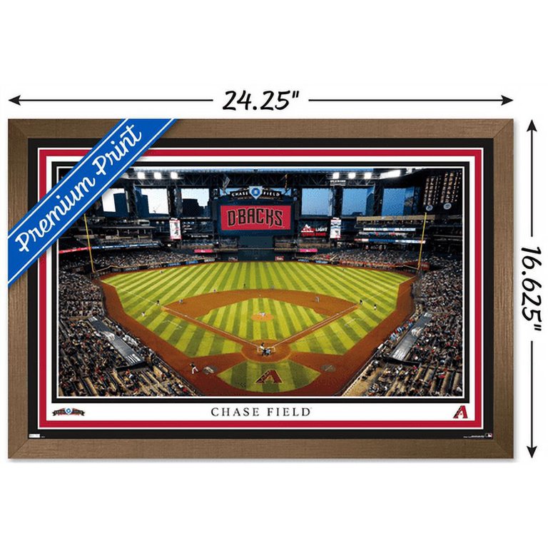 Trends International MLB Cincinnati Reds - Logo 22 Framed Wall Poster  Prints Black Framed Version 14.725 x 22.375