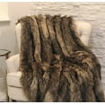 thumbnail image 2 of Plutus Mountain Coyote Handmade Luxury Throw 60"W x 36"L, 2 of 2