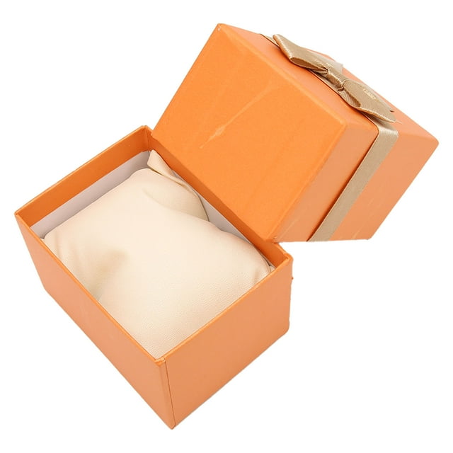 Watch Gift Box, Compact Watch Storage Case Luxury Watch Case Bowknot For Travel Black,Orange,Pink