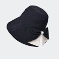 thumbnail image 2 of Diufon Sun Hat for Women Ladies Outdoor Beach Athletic Hats Trendy Versatile Solid Color Cap with Back Bow, 2 of 6