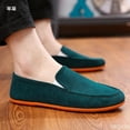 thumbnail image 5 of Man's Big Size Loafers Shoes Flats Slippers Fabric Slip-on Men Driving Shoes Fashion Summer Style Soft Male Moccasins, 5 of 6