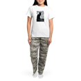 thumbnail image 4 of CafePress - Chat Noir Cat Pajamas - Women's Short Sleeve Print T-Shirt and Pants Light Cotton Pajama Set, 4 of 7