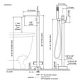 thumbnail image 6 of WOWOW Single-Handle Freestanding Tub Faucet with Hand Shower in Brushed Nickel, 6 of 7
