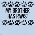 thumbnail image 2 of CafePress - My Brother Has Paws Body Suit - Long Sleeve Cotton Baby Bodysuit, 2 of 4