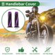 thumbnail image 3 of Kit de cubiertas de empuñaduras de motocicleta de 7/8" 22mm 15/16" 24mm, empuñaduras de acelerador de aleación de aluminio y goma para motocicleta, scooter, bicicleta, ATV, color púrpura, 1 juego, 3 of 7